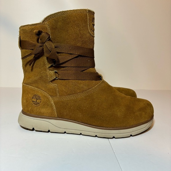Timberland Womens Leighland Suede Cold Weather Snow Winter Boots Size US 8.5 - Picture 1 of 10